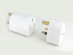 Mains Plug and Socket 2 IN 1, 13 Amp 3 Pin EXTENSION PLUG ADAPTER