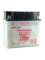 Ultramax Yumicron YB16CL-B, 12v 19Ah Motorcycle Batteries. L(mm) W(mm) H(mm) 175 100 175