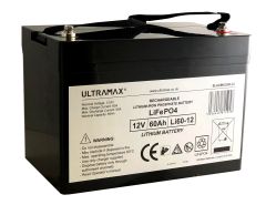 Ultramax 12v 60Ah Lithium Iron Phosphate LiFePO4 Battery