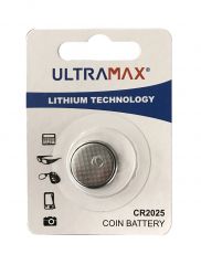 Ultra Max Lithium CR2025 Coin Cell
