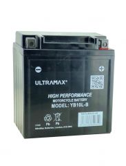 Ultramax Yumicron YB10L-B, 12v 11Ah Motorcycle Batteries. L(mm) W(mm) H(mm) 135 90 145