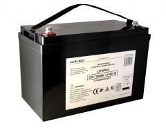 Ultramax LI100-12, 12V 100Ah Lithium Iron Phosphate LiFePO4 Battery with Battery Charger