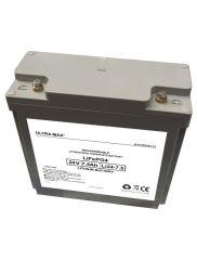 Ultramax LI7.5-24, 24V 7.5Ah LiFePO4 Battery With Charger