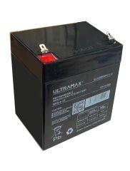 ULTRAMAX NP5.4-12, 12V 5.4AH 20HR (AS 4AH, 4.2AH & 4.5AH) SEALED LEAD ACID RECHARGEABLE BATTERY