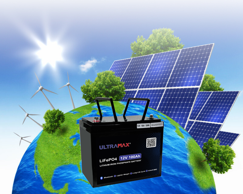 UltraMax LiFePO4 12V 100Ah Lithium Iron Phosphate Battery